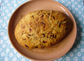 Mediteranes Chili-Tomaten Brot